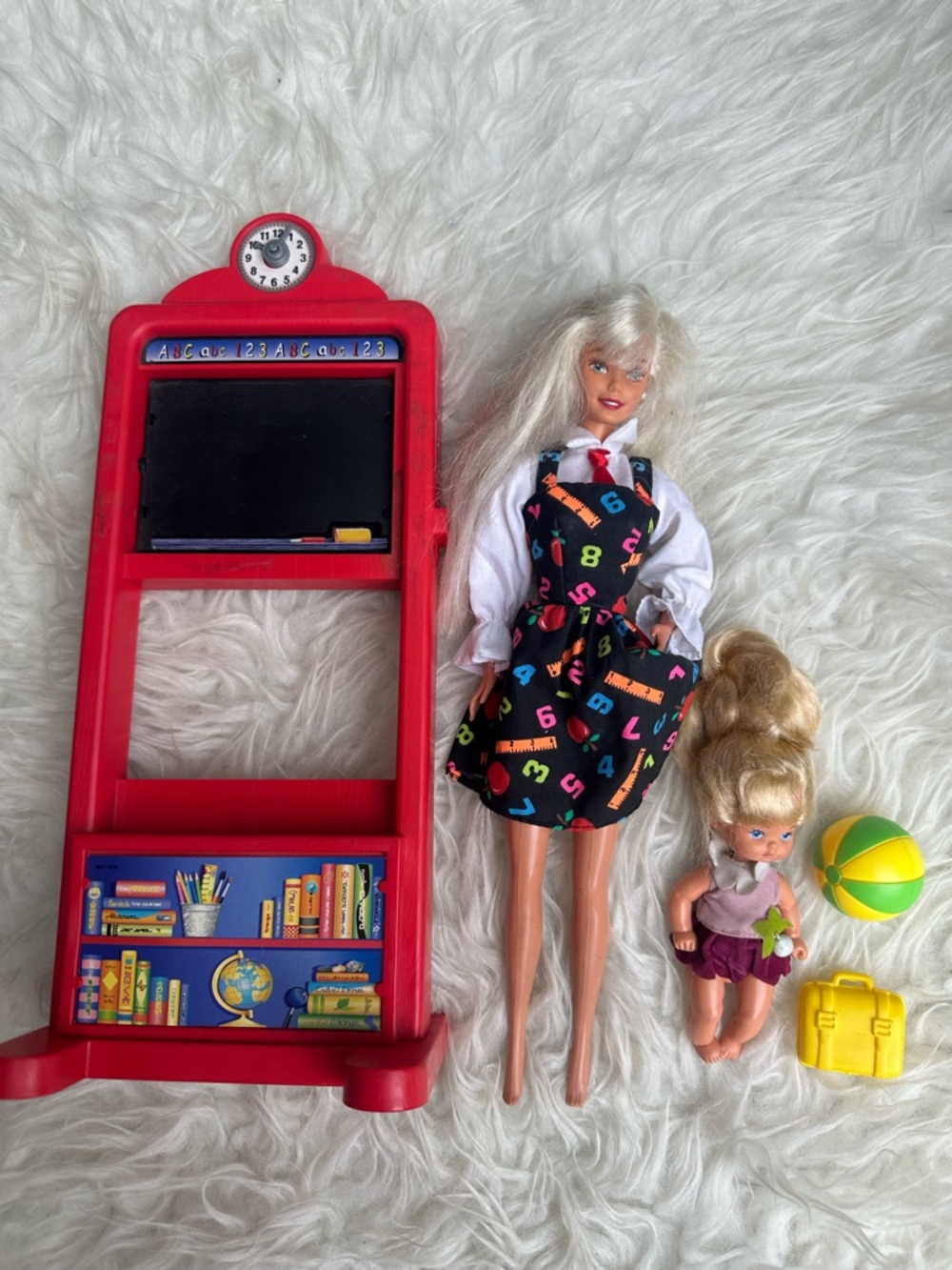 Vintage Mattel Teacher Barbie Doll Classroom & Kelly & Sound 1995 A22